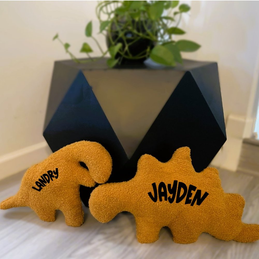 Personalized Stegosaurus Dino Nugget Stuffy